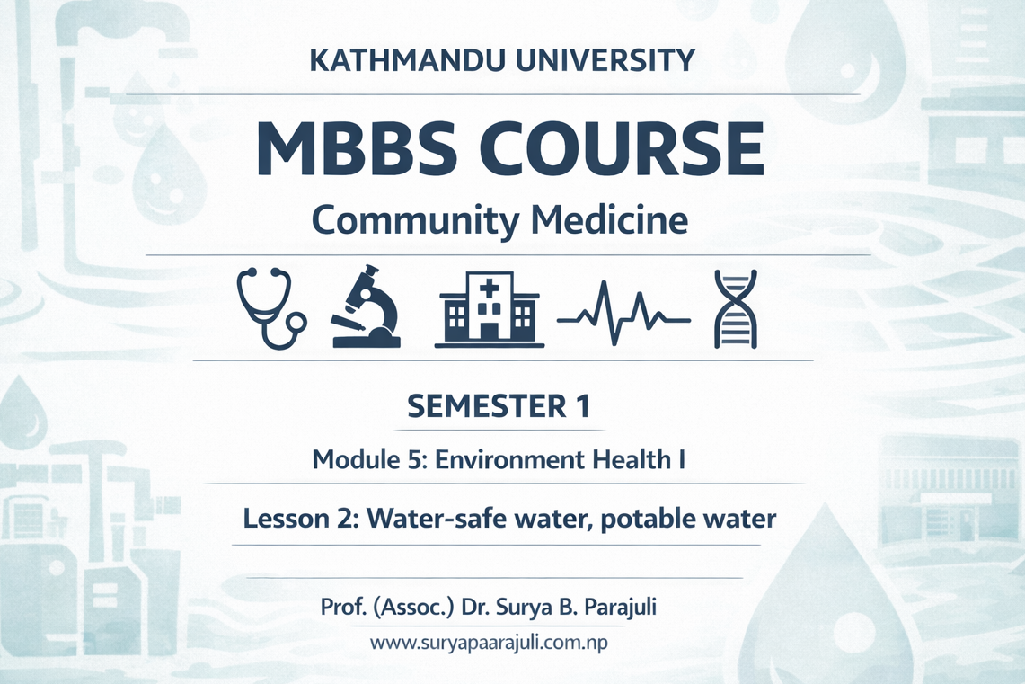 Water-safe water, potable water